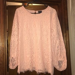 EUC Worthington Feminine Blush Blouse